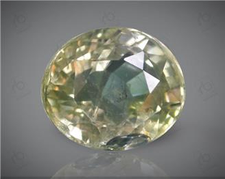 Natural Unheated & Untreated Certified Yellow Sapphire (Pokhraj) 5.24 carats -2307
